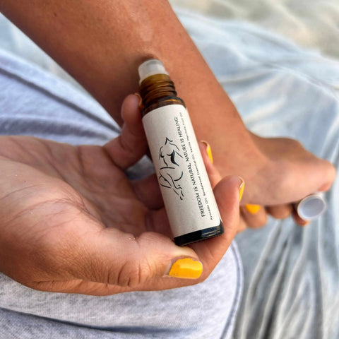 Bare Cashmere Essence Roll-On Oil 10 ml – Organic Avocado, Sandalwood Vanilla Blend | Made in USA Skincare Born to be Free  Essence Roll-On Oil