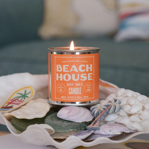 Beach House Happy Place Candle Good & Well Supply Co.  Candles