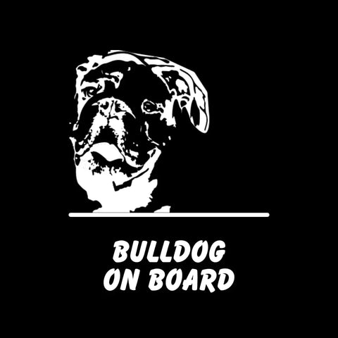 Beagle On Board Car Decal – Durable Vinyl Sticker | Made in USA Chatelet Manufacturing   4.95 Bulldog
