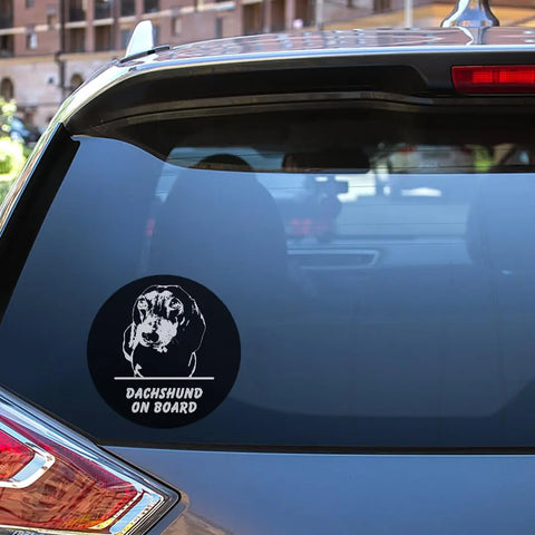 Beagle On Board Car Decal – Durable Vinyl Sticker | Made in USA Chatelet Manufacturing 