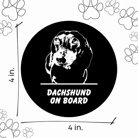 Beagle On Board Car Decal – Durable Vinyl Sticker | Made in USA Chatelet Manufacturing 