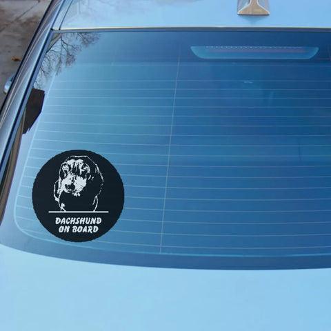 Beagle On Board Car Decal – Durable Vinyl Sticker | Made in USA Chatelet Manufacturing 