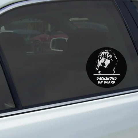 Beagle On Board Car Decal – Durable Vinyl Sticker | Made in USA Chatelet Manufacturing 