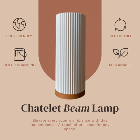 Beam Lamp 10 Inch – Color Changing Ambient Table Light | Made in USA Chatelet Manufacturing 