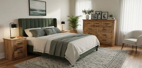 Bedroom Dresser With Two Matching Nightstands Limitless Woodworking  item