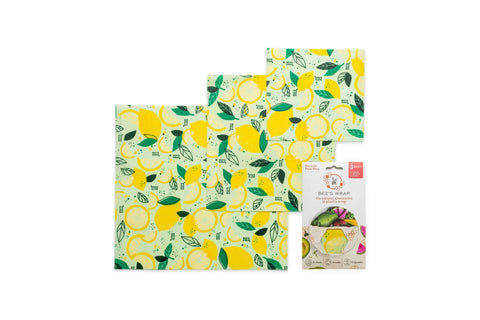 Bee's Wrap Natural Food Wrap Set – Assorted 3 Pack Small to Large | Made in USA | Eco-Friendly Food Storage Bee's Wrap  Packs