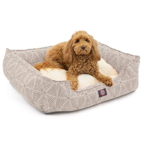 Charlie Plush Pet Lounge Bed 24 Inch – Contemporary Design | Made in USA Majestic Pet 