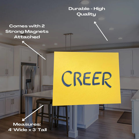 Believe Block Letter Fridge Magnet for Sports Fans | 4" W X 3" Tall | New 2023 Block Letter Edition Chatelet Manufacturing 