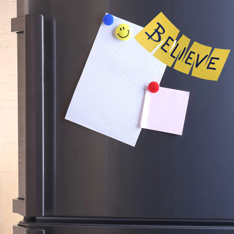 Believe Block Letter Fridge Magnet for Sports Fans | 4" W X 3" Tall | New 2023 Block Letter Edition Chatelet Manufacturing 