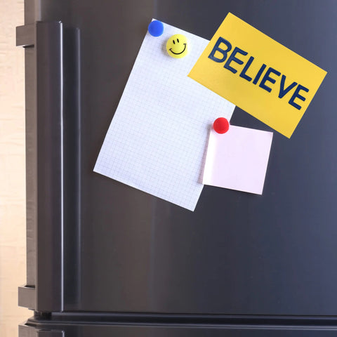 Believe Fridge Magnet 4 Inch – Sports Motivation Decor | Made in USA Chatelet Manufacturing 