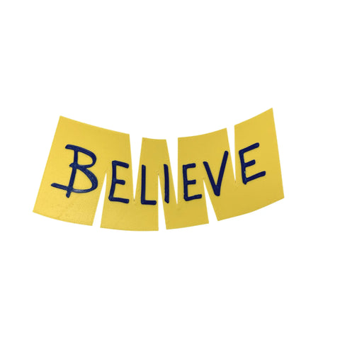 Believe Fridge Magnet 4 Inch – Sports Motivation Decor | Made in USA Chatelet Manufacturing 