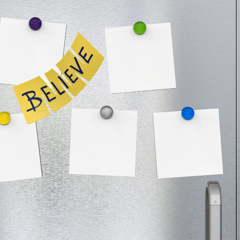 Believe Fridge Magnet 4 Inch – Sports Motivation Decor | Made in USA Chatelet Manufacturing 