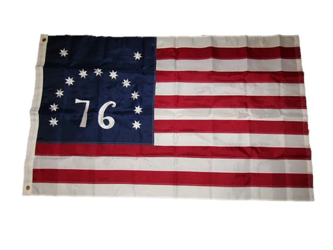 Bennington 76 Historic Flag – UV-Resistant Outdoor Nylon | Made in USA Decor Freedom Flag and Pole 