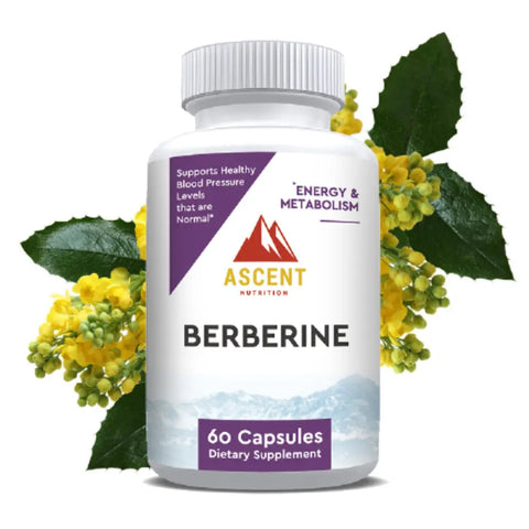 Berberine Dietary Supplement 1000 mg – 60 Capsules for Metabolism Support and Healthy Blood Sugar | Made in USA Ascent Nutrition  simple