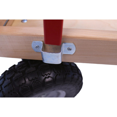 Berlin Big Foot Kids Express Wagon 25x14 Inch Solid Wood Bed With Foam Tires – Amish Crafted | Made in USA Amish Toy Box  Pull Behind Wagon