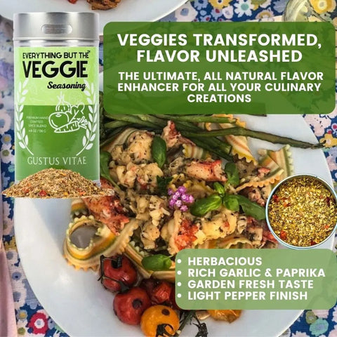 Best for Veggie Seasonings Gift Set – 6 Large Artisan Spice Tins | Handcrafted Blend Collection Made in USA Gustus Vitae  Collections & Gift Sets