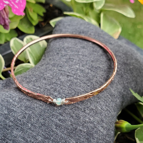 Bestselling Copper Brides Mag Bangle Wire Wrapped With AAA+ Ethiopian Opal Alexa Martha Designs  Bracelet