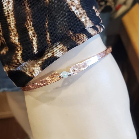 Bestselling Copper Brides Mag Bangle Wire Wrapped With AAA+ Ethiopian Opal Alexa Martha Designs  Bracelet