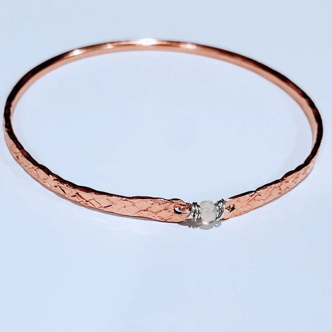 Bestselling Copper Brides Mag Bangle Wire Wrapped With AAA+ Ethiopian Opal Alexa Martha Designs  Bracelet