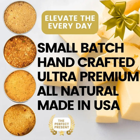 Better Than Butter Seasoning Set of 4 XL Tins – Premium Herb & Spice Blends for Rich Flavor | Made in USA Gustus Vitae  Collections & Gift Sets