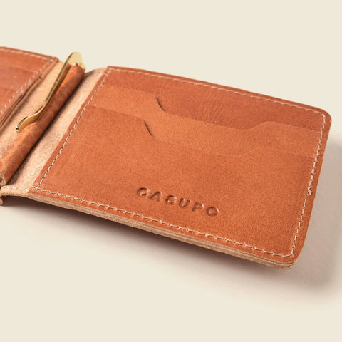 Bifold Natural Leather Money Clip Wallet 4.5 Inch – Eco-Friendly | Handmade in USA CASUPO  Money Clip Wallet