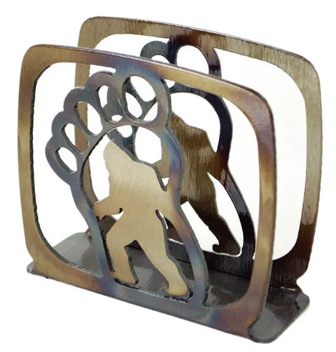 Big Foot Metal Napkin Holder – Rustic Table Accessory – Handmade USA | Veteran-Owned Family Business Knights Home Decor  item