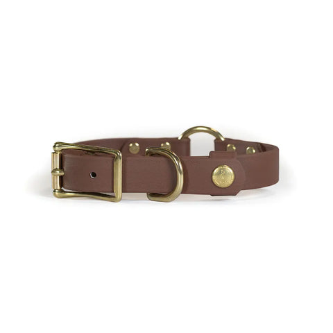 Biothane Hunter Dog Collar 1 Inch Wide with Center Ring and Tail Snap – Durable Field Collar | Made in USA Auburn Leathercrafters  item