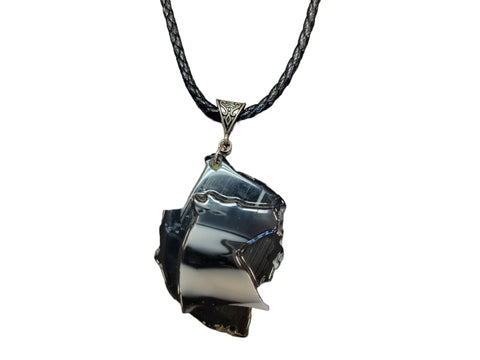 Black Agate Horse Pendant Necklace – 3 Inch Statement Jewelry With Leather Cord | Made in USA Michelle Marie Boutique  Necklace