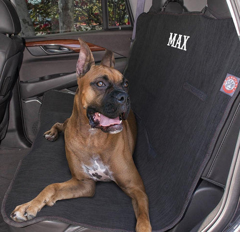 Personalized Solid Back Seat Cover for Pets – Durable Car Protector | Made in USA Majestic Pet 