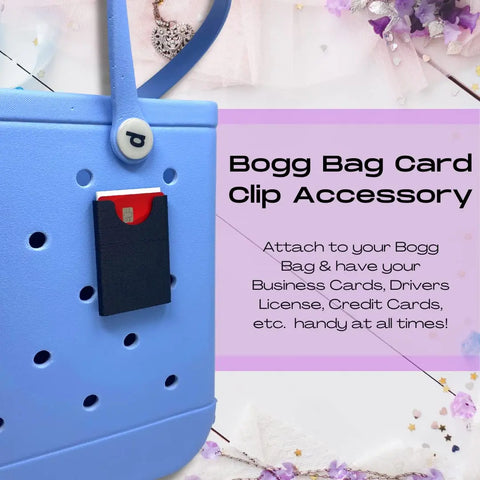 Black Credit Card Holder For Bogg Bags – Compact Design | Made in USA Chatelet Manufacturing 
