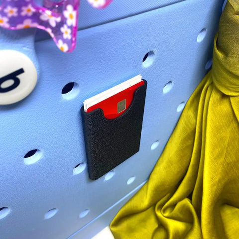 Black Credit Card Holder For Bogg Bags – Compact Design | Made in USA Chatelet Manufacturing 