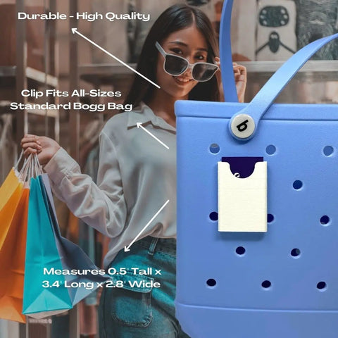 Black Credit Card Holder For Bogg Bags – Compact Design | Made in USA Chatelet Manufacturing 