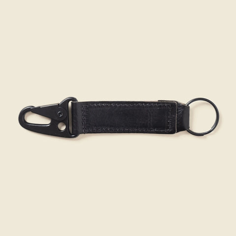 Black Leather Keychain 6 Inch | Handmade in USA CASUPO  Small Leather Goods 25.00 None