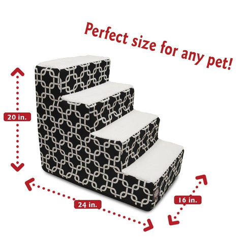 3 Step Pet Stairs – Soft Plush Non-Slip Steps | Made in USA Majestic Pet 