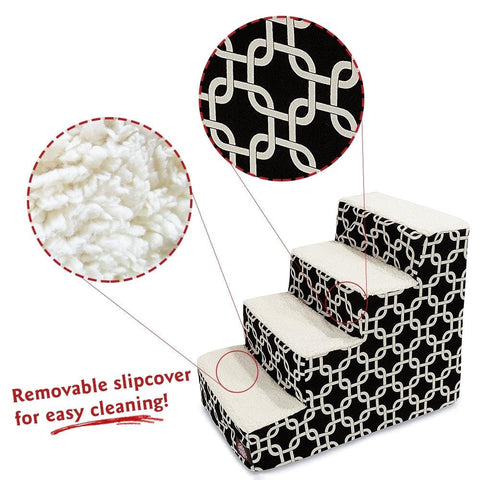 Majestic Pet Links 4 Step Pet Stairs – 20 Inch Plush Steps | Made in USA Majestic Pet 