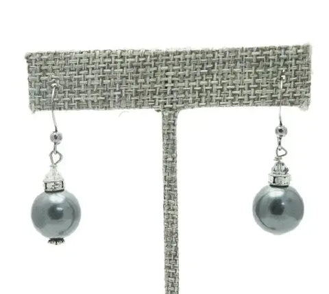 Black Pearl Elegant Drop Earrings Michelle Marie Boutique  Earrings