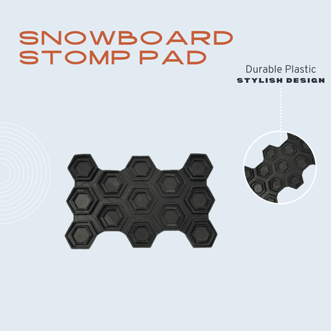 Hexagon Pattern Snowboard Stomp Pad – Durable Grip Adhesion | Made in USA Chatelet Manufacturing 