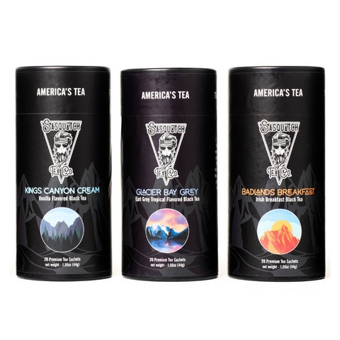 Premium Black Tea Trio – Artisan Blends – Sasquatch Tea Co | Made in USA Sasquatch Tea Co  Tea