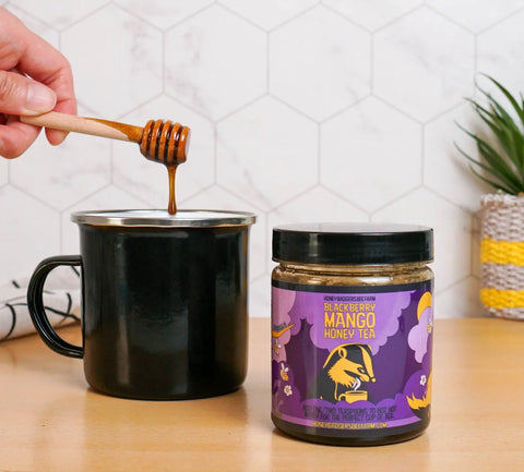 Blackberry Honey Tea Honey Badgers Bee Farm  All natural Tea