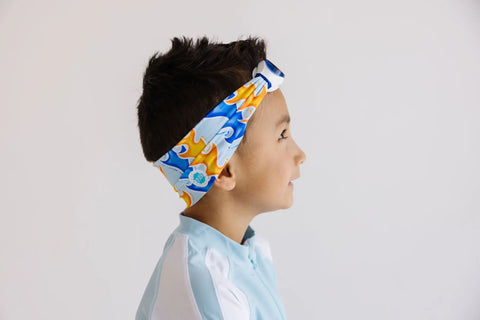 Blaze Blue Flame Print Swim Goggles – Tangle-Free Strap, Anti-Fog Lenses, One Size Fits Ages 3+ | Assembled In USA Splash Place  Swim Goggles