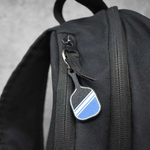 Blue Miniature Pickleball Paddle Keychain – Durable Design | Made in USA Chatelet Manufacturing 