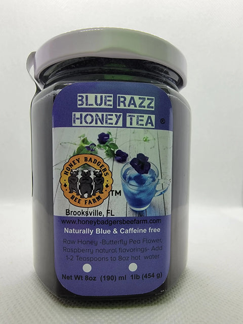 Blue Razz Honey Tea Honey Badgers Bee Farm  All natural Tea