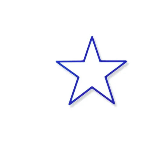 Blue White Star Charm for Tote Bags – Made in USA | Bogletts Chatelet Manufacturing   14.95 Blue & White Star