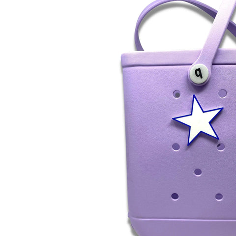 Blue White Star Charm for Tote Bags – Made in USA | Bogletts Chatelet Manufacturing 