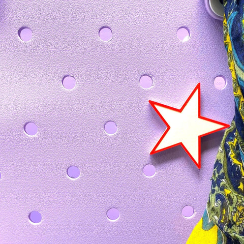 Blue White Star Charm for Tote Bags – Made in USA | Bogletts Chatelet Manufacturing 