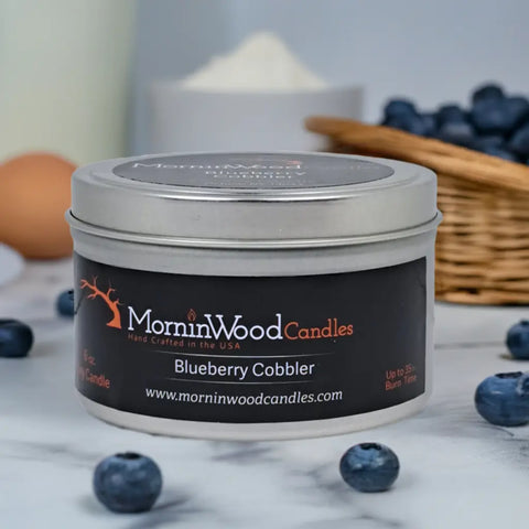 Blueberry Cobbler - Soy Tin Collection MorninWood Candles  Candles