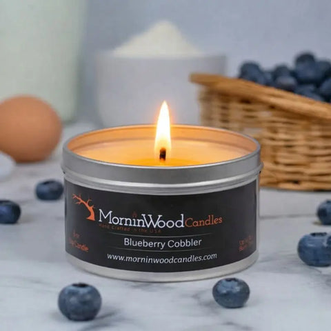 Blueberry Cobbler - Soy Tin Collection MorninWood Candles  Candles