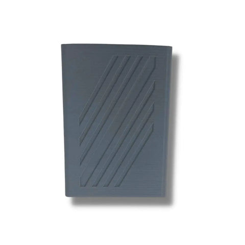 A closed, gray Chatelet Manufacturing Boat Phone Holder—designed to keep your phone dry and safe on the water—is displayed on a white background with a subtle right-side shadow. Made in USA; mounts easily to any boat and fits any phone.