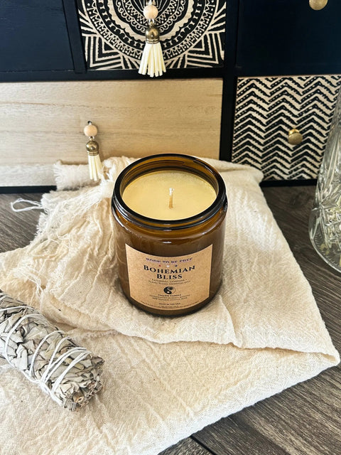 Bohemian Bliss Tallow Candle Born to be Free  Candle