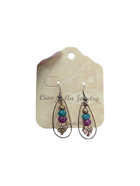 Bohemian Style Copper Dangle Earrings With Genuine Agate Stones – Lightweight Artisan Jewelry | Made in USA Michelle Marie Boutique  Earrings